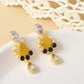 Elegant Multi-Stone Drop Earrings