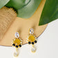 Elegant Multi-Stone Drop Earrings