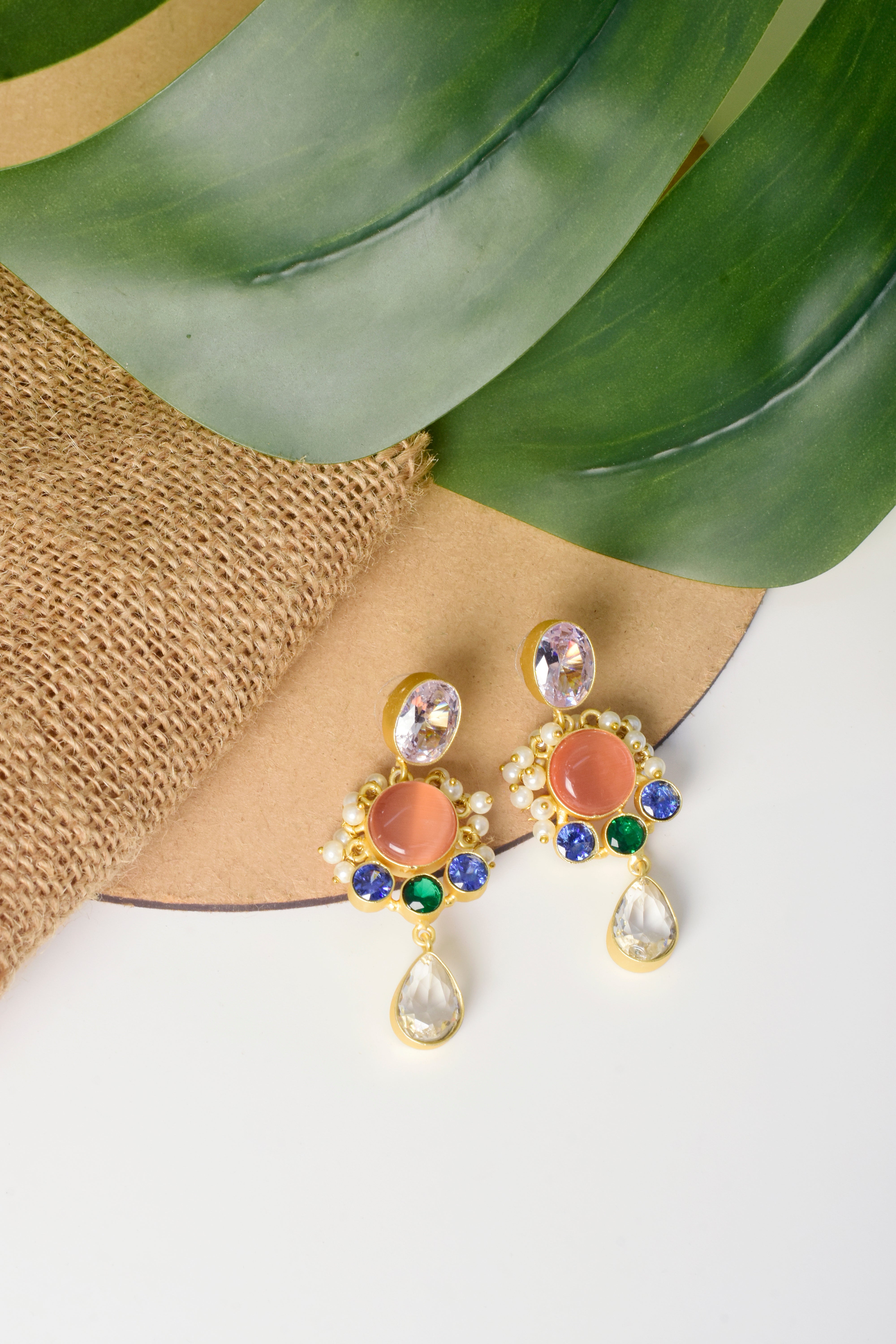 Peach Blossom Earrings
