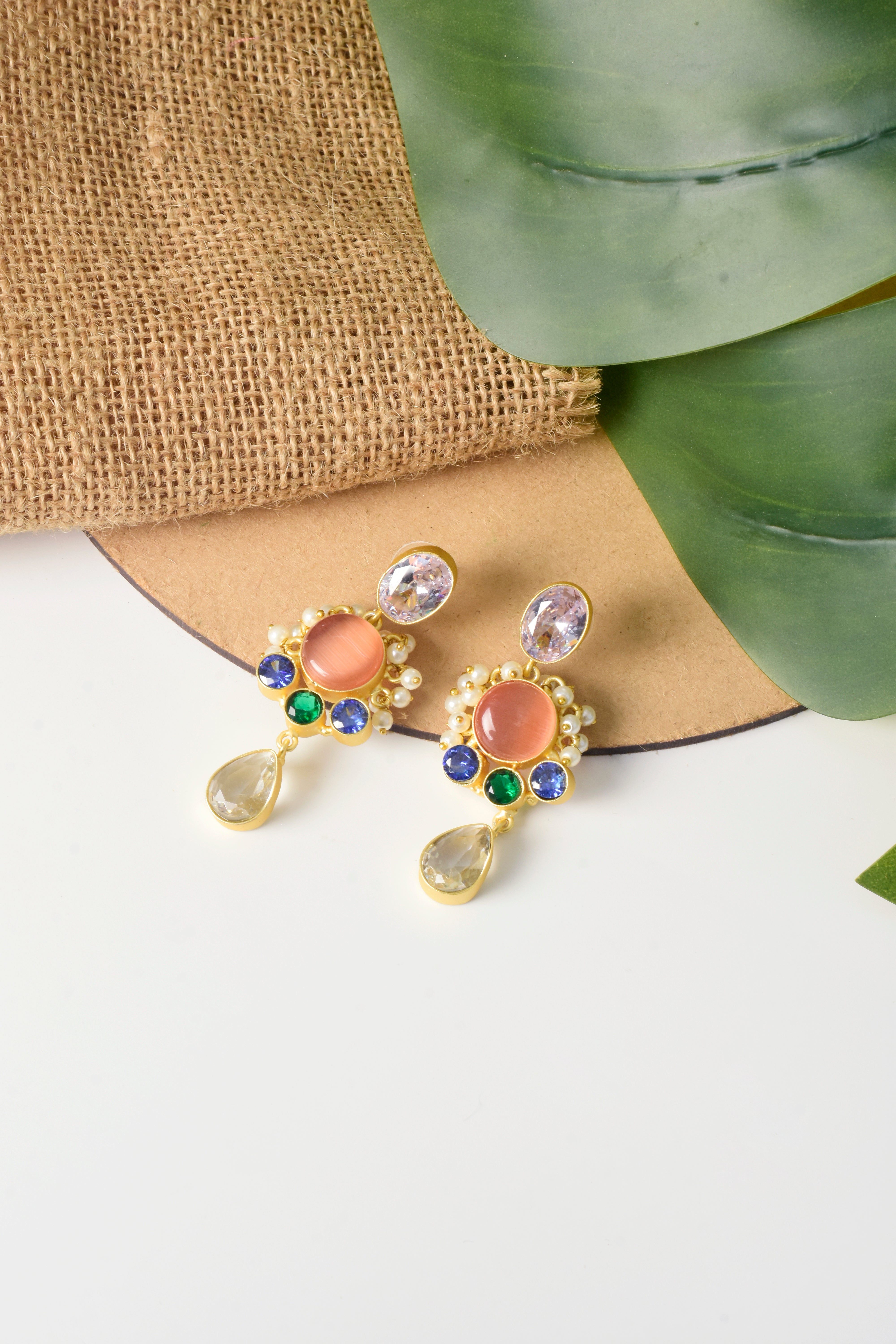 Peach Blossom Earrings
