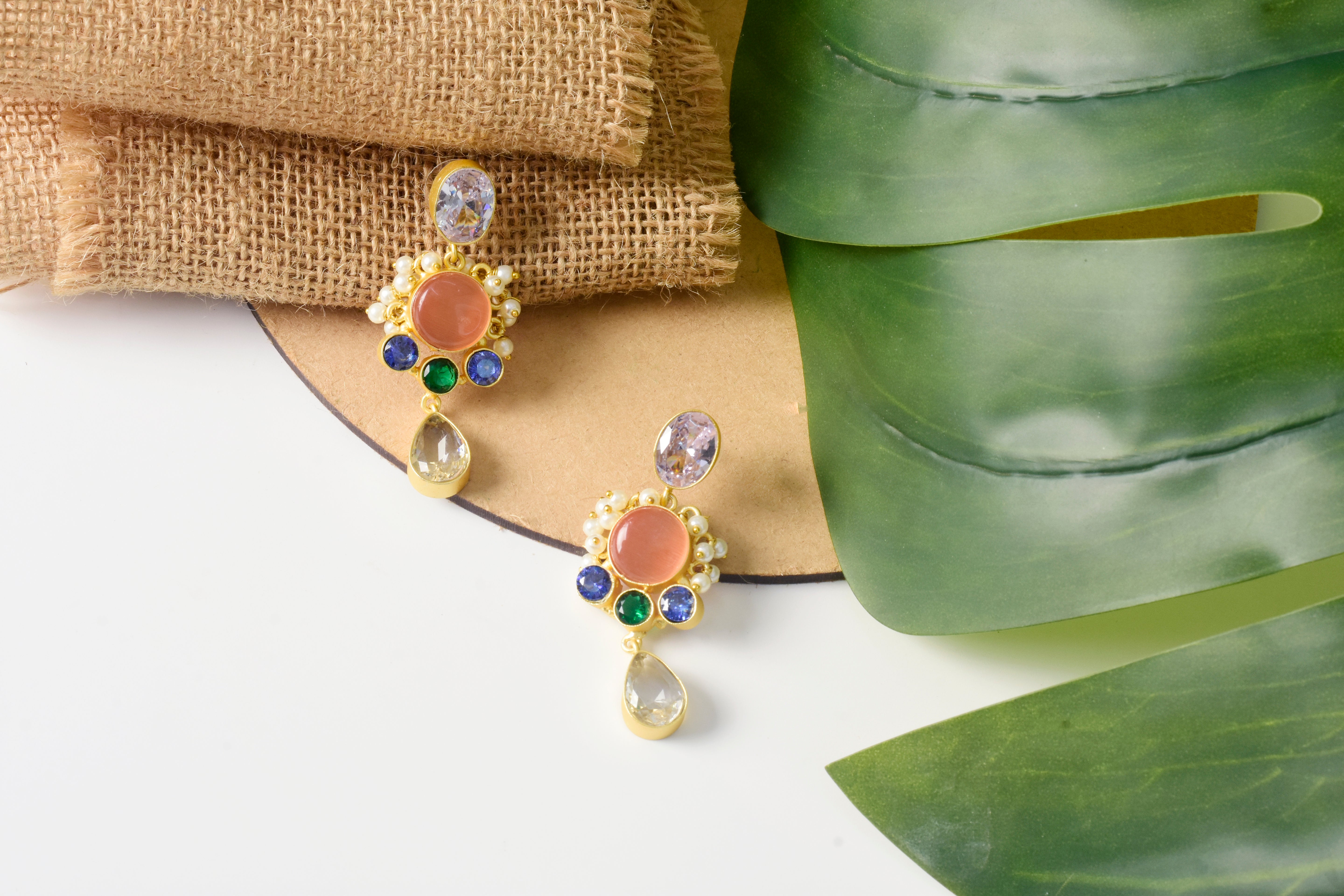 Peach Blossom Earrings