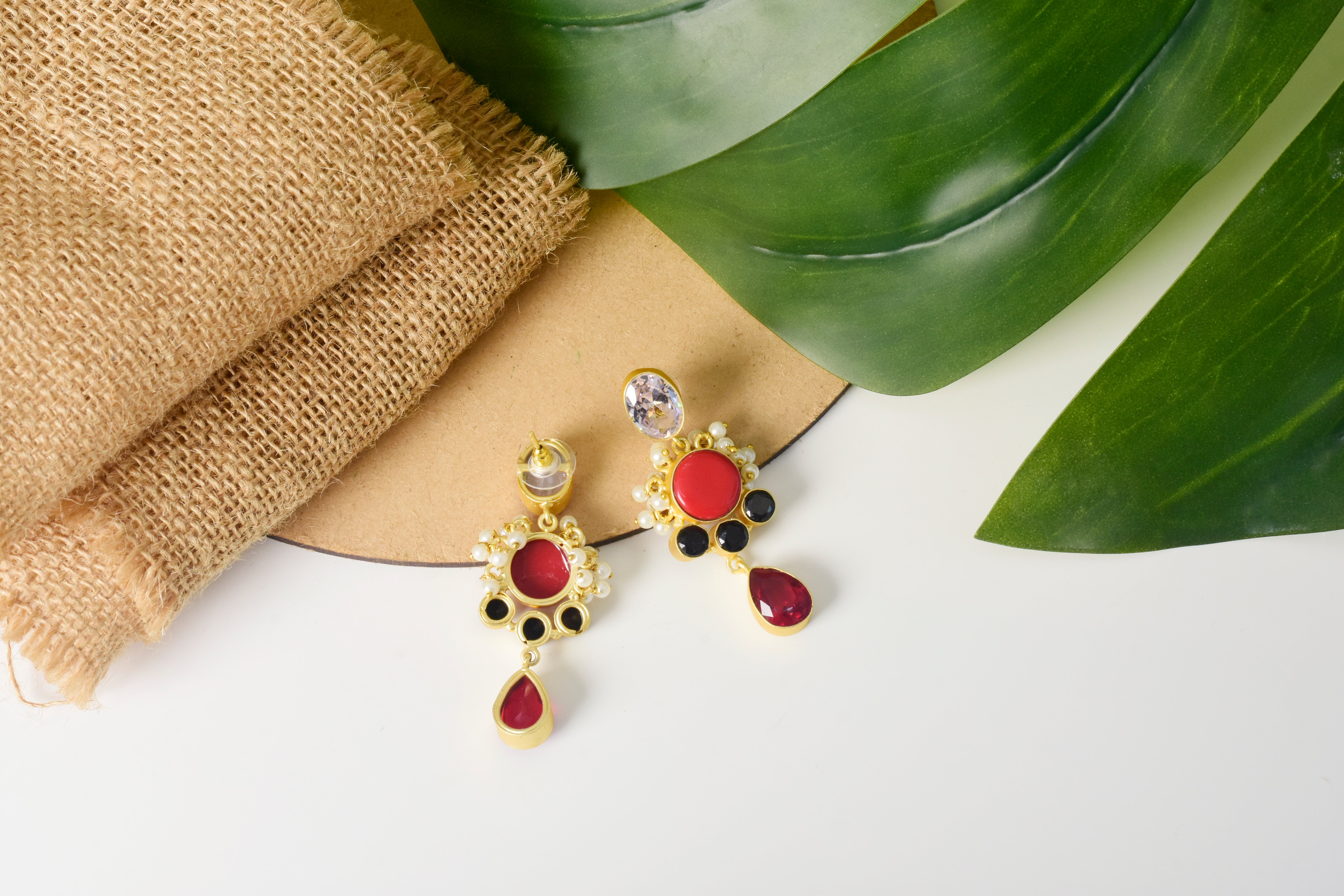 Crimson Charm Earrings