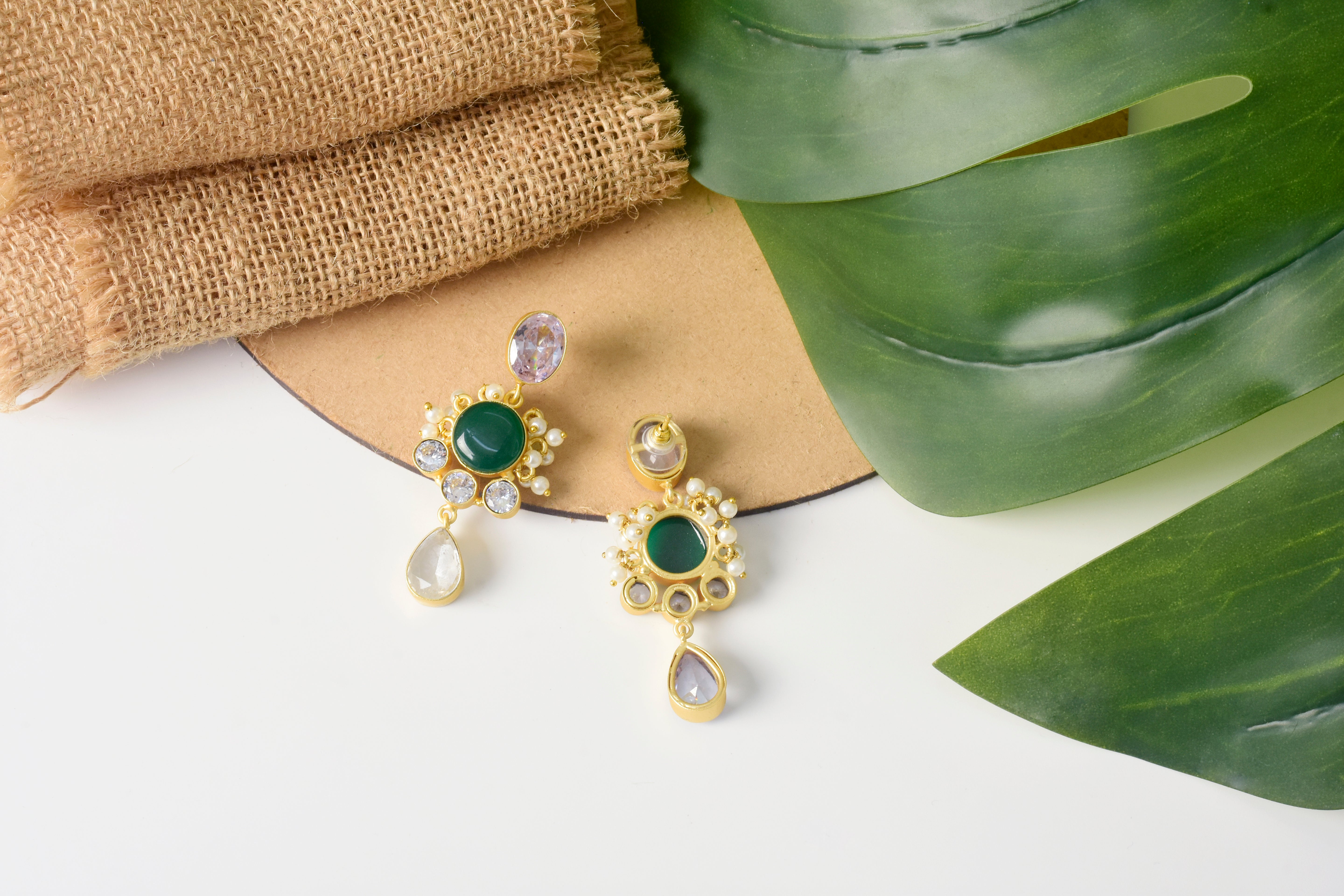 Dewdrop Emerald Earrings