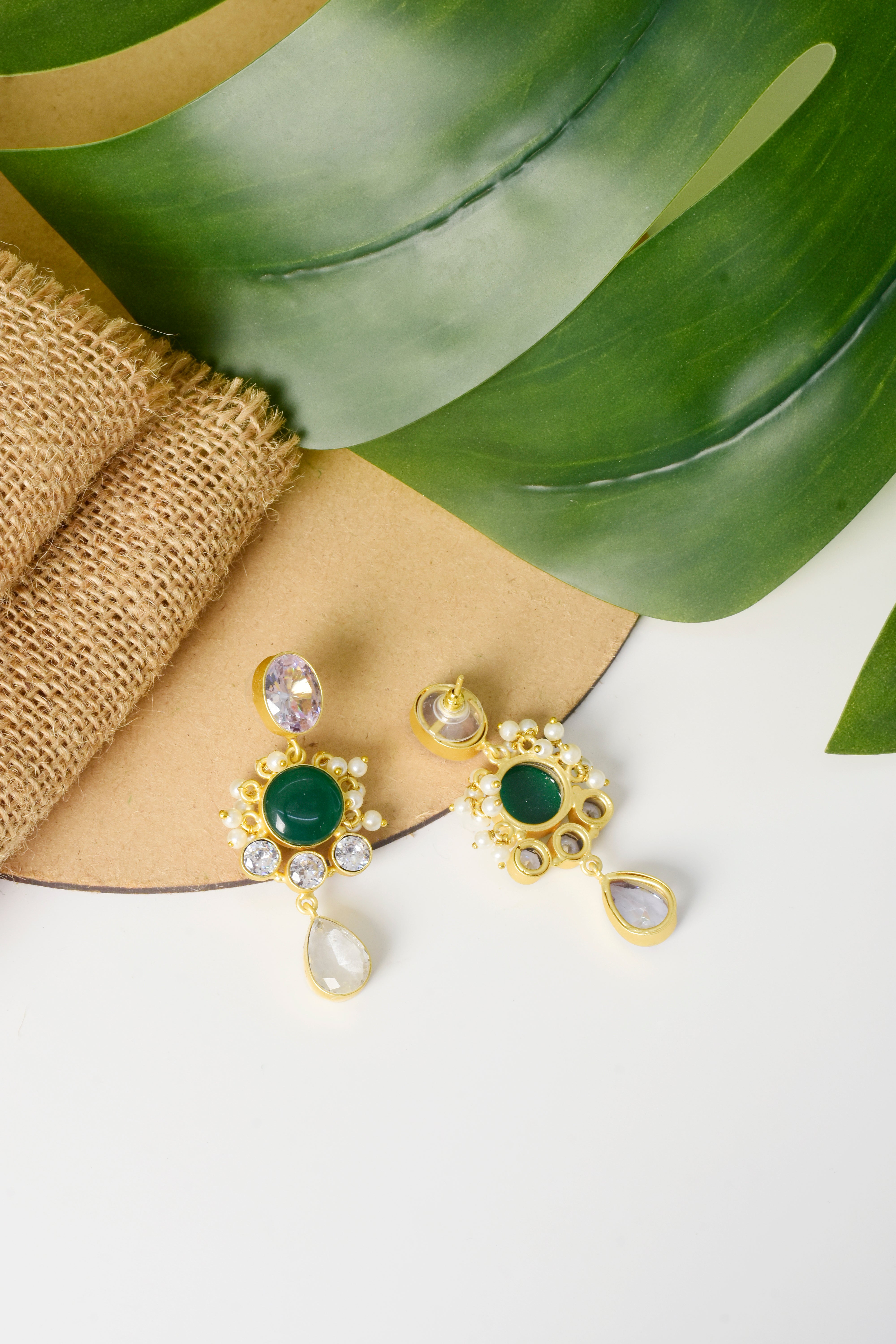 Dewdrop Emerald Earrings