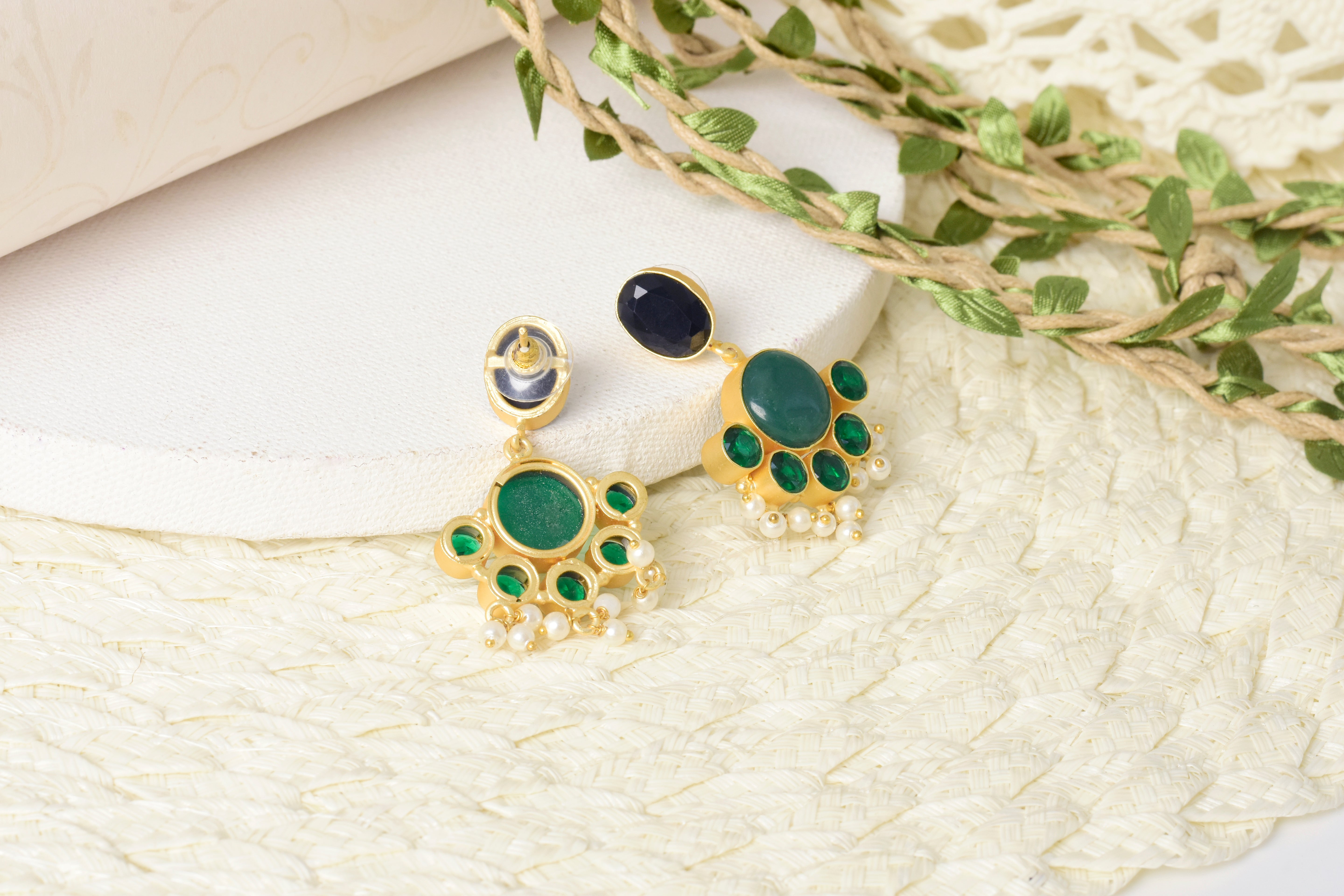 Emerald Nightfall Earrings