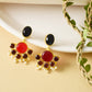 Garnet Bloom earrings