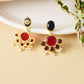 Garnet Bloom earrings