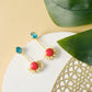 Coral Sky Drop Earrings
