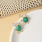 Emerald Slice Statement Earrings