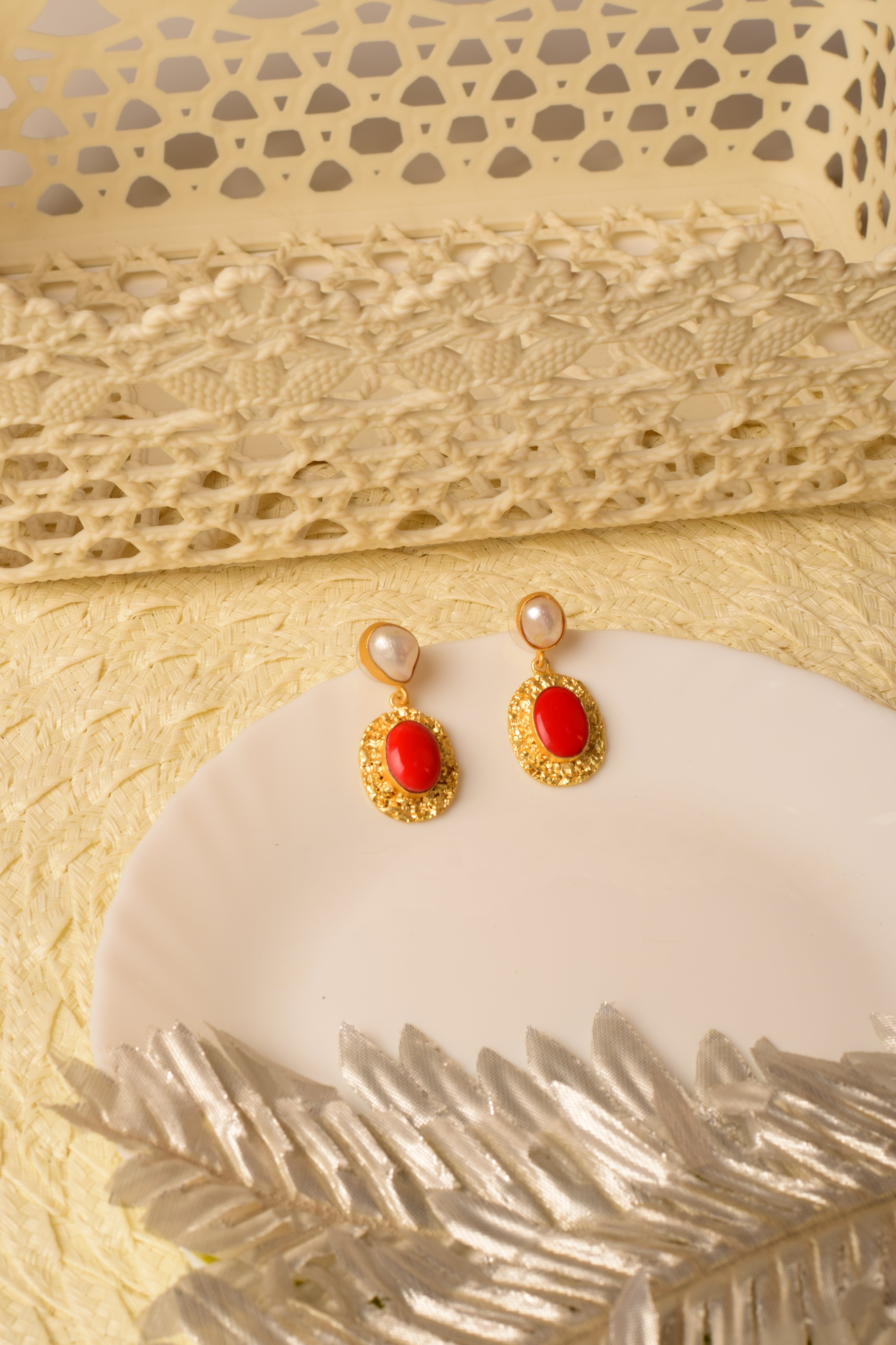 Crimson Regal Pearl Drops