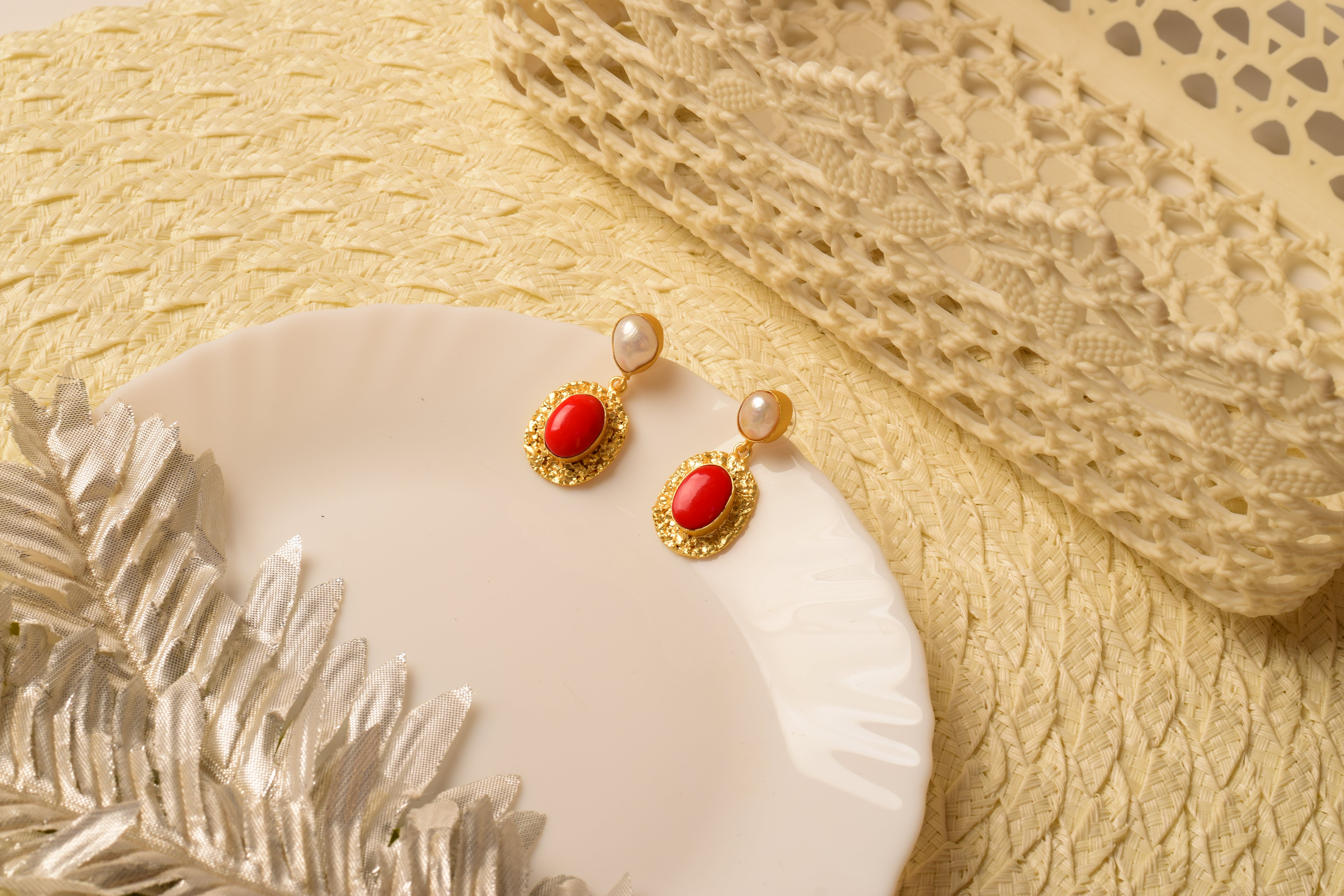 Crimson Regal Pearl Drops