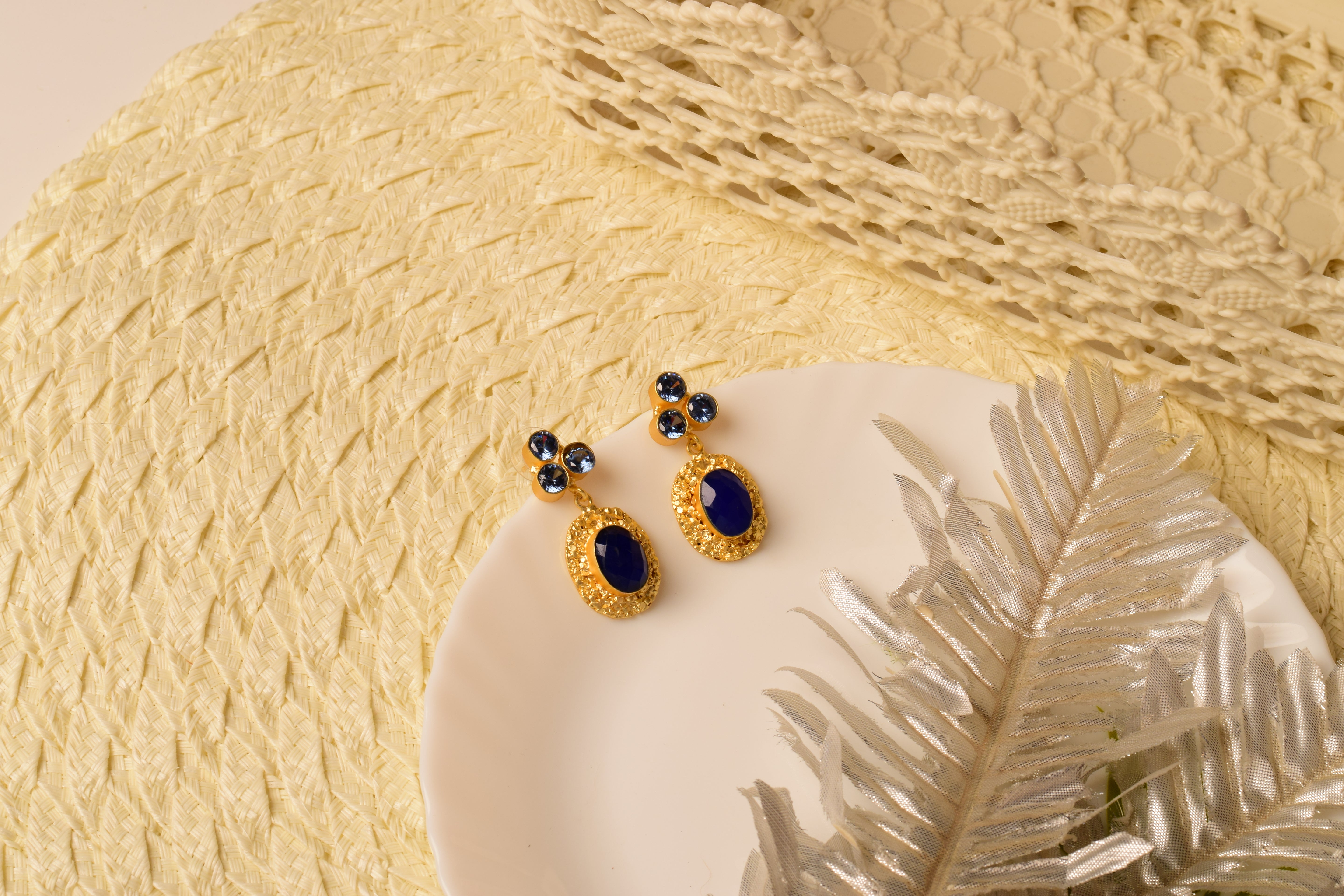 Royal Sapphire Glow Earring