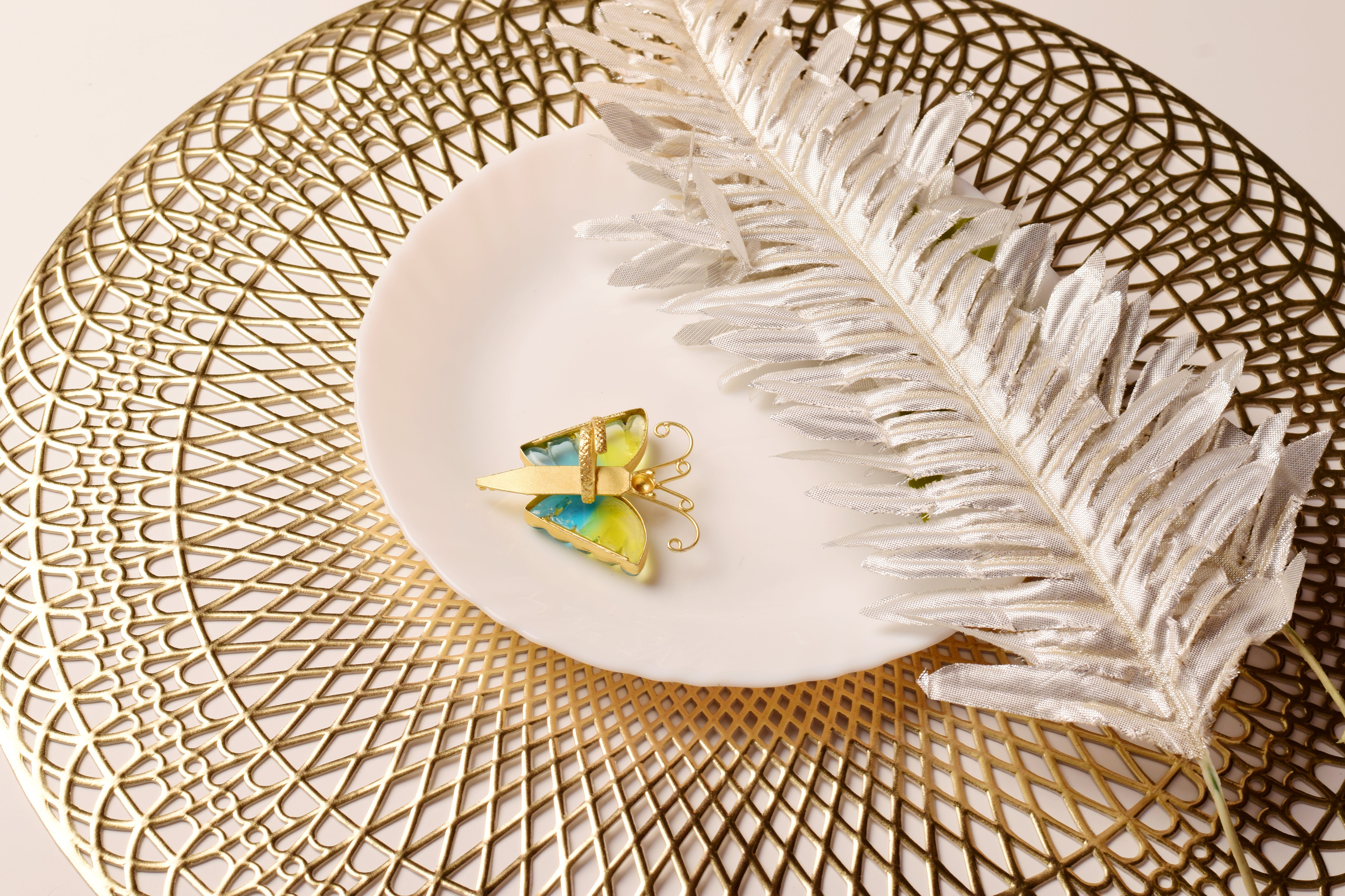 Blue & Yellow Aura Ring — Made With Love