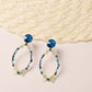 Azure Flutter Hoop Earrings