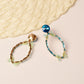 Azure Flutter Hoop Earrings