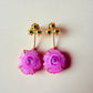 Pink Matte Serenity Earrings