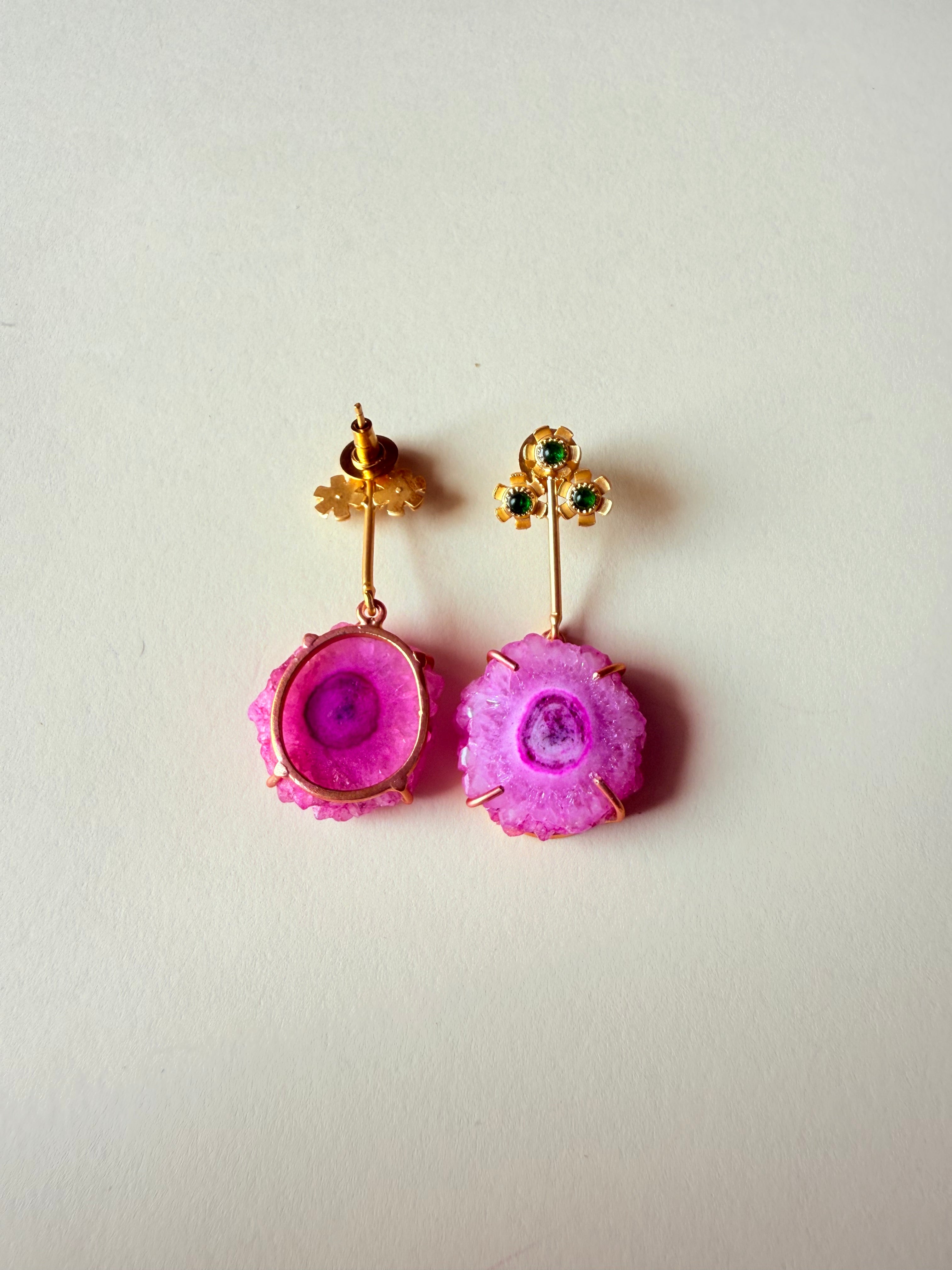 Pink Matte Serenity Earrings