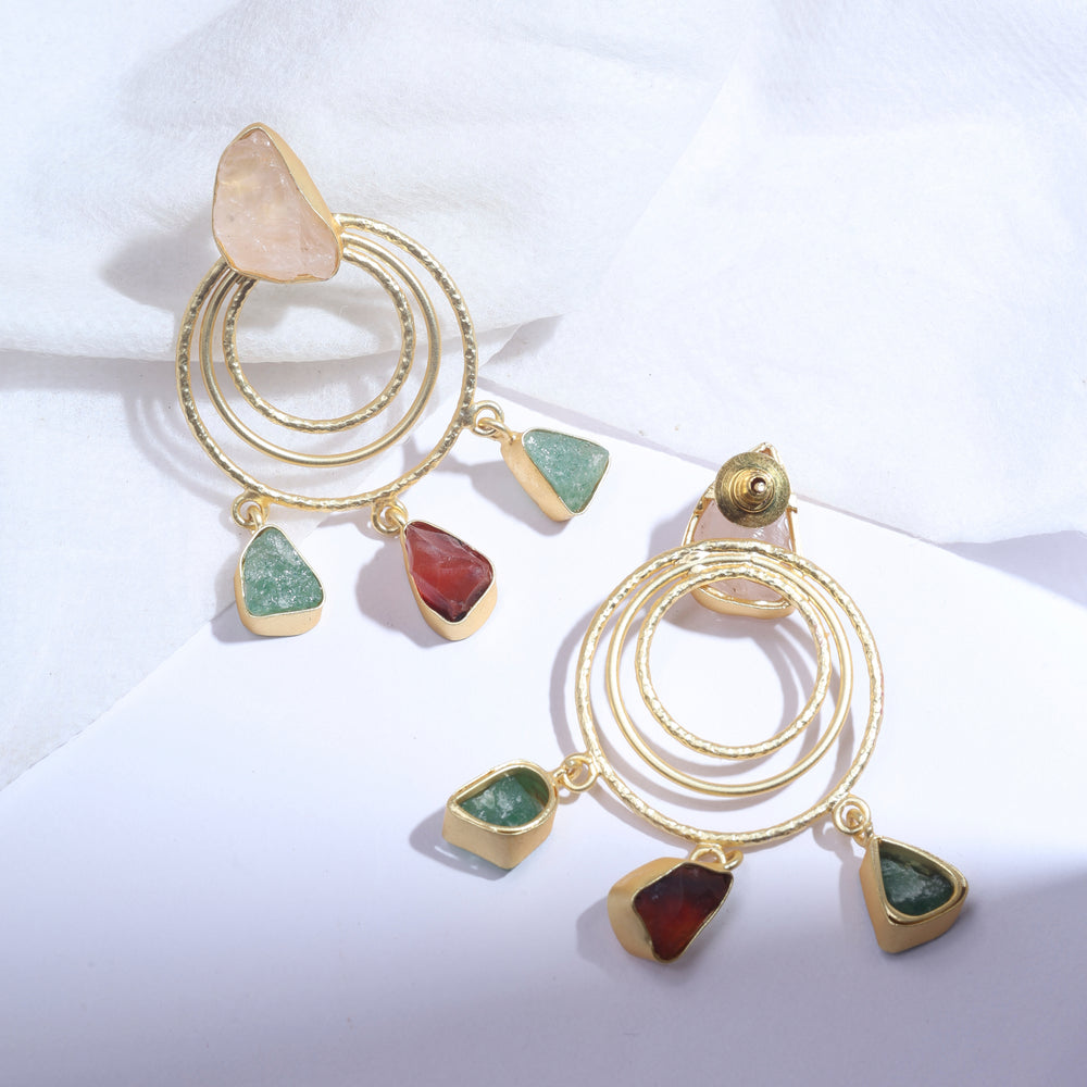 Radiant Rose Danglers