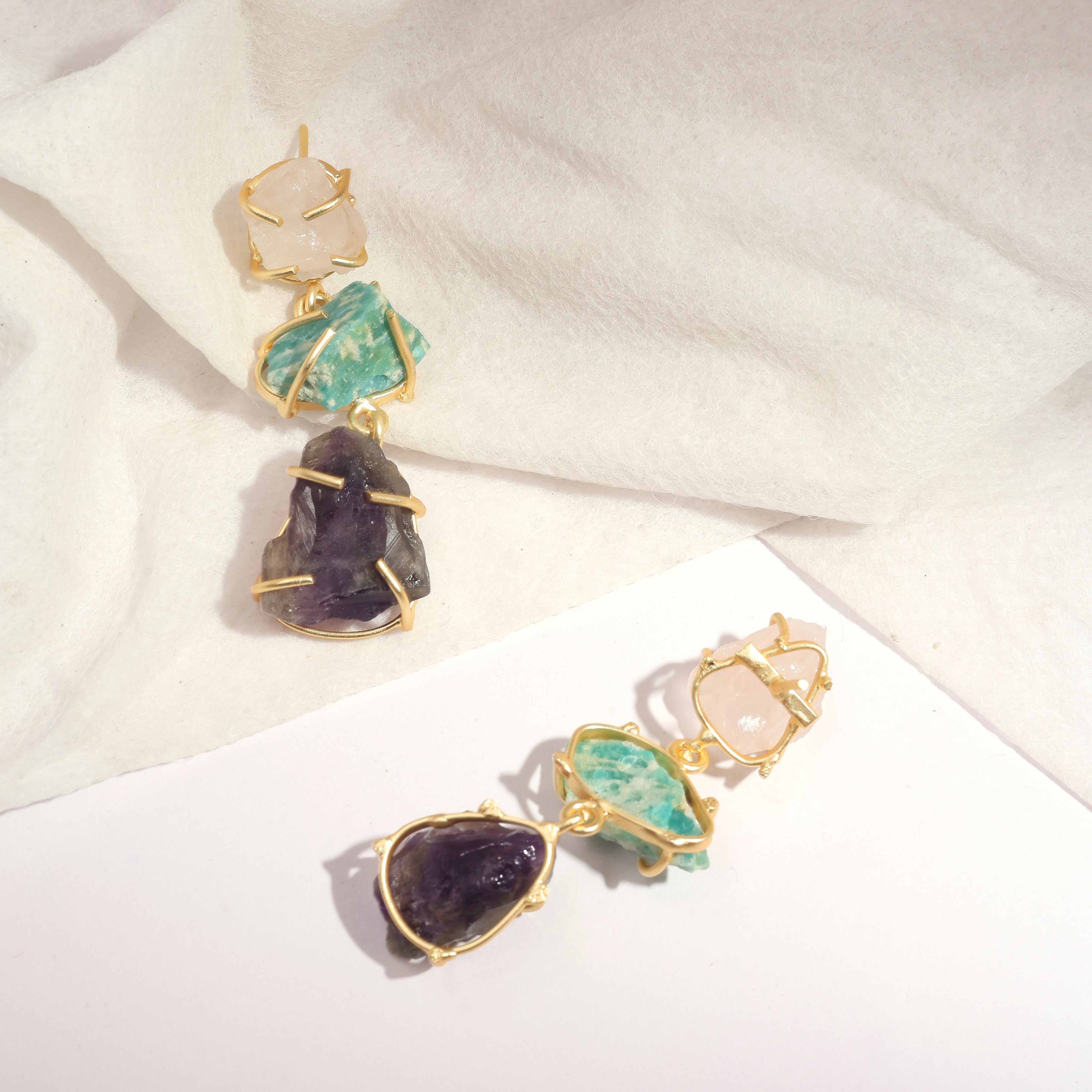 Gemstone Harmony Earrings