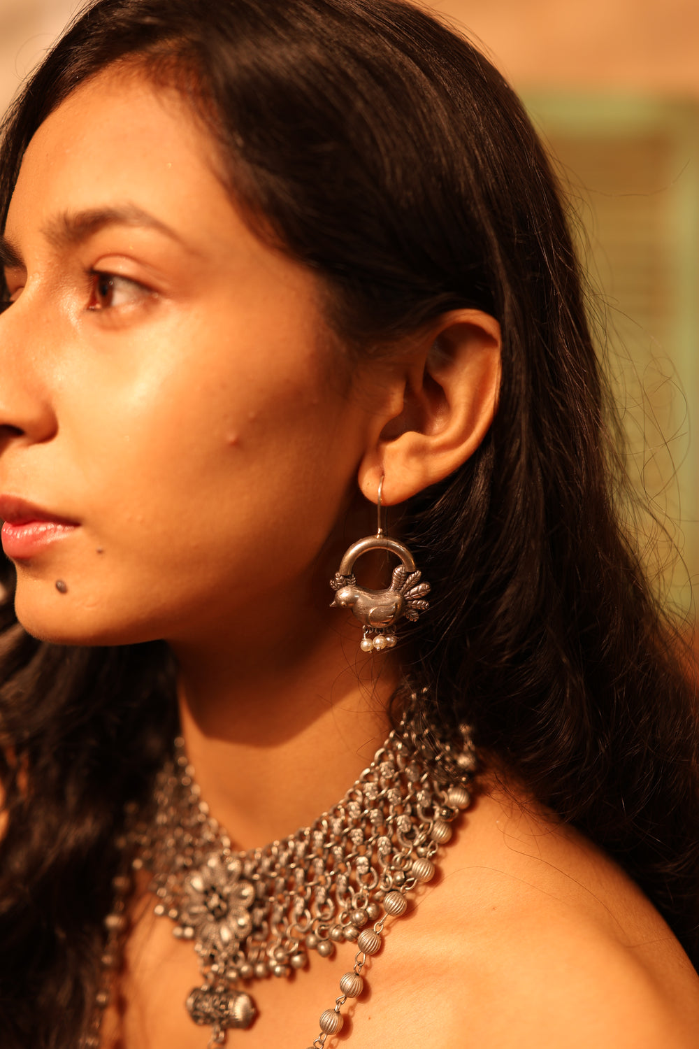 Gulika Bird Hoop Earrings 🕊️✨