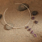 Amethyst Cascade Choker Set