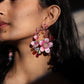Blossom Aura Earrings – Pink Edition 🌸✨