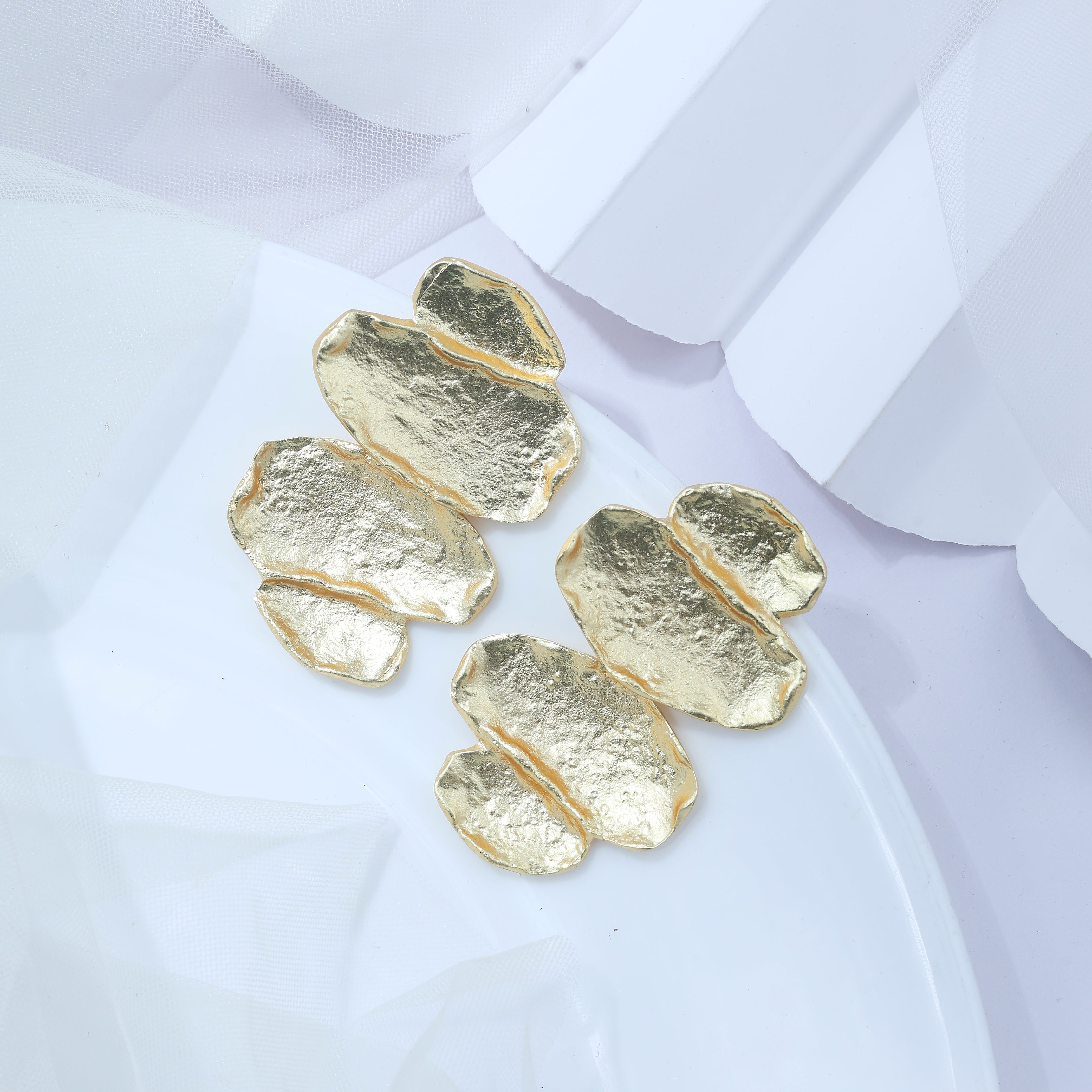 Golden Petal Earrings