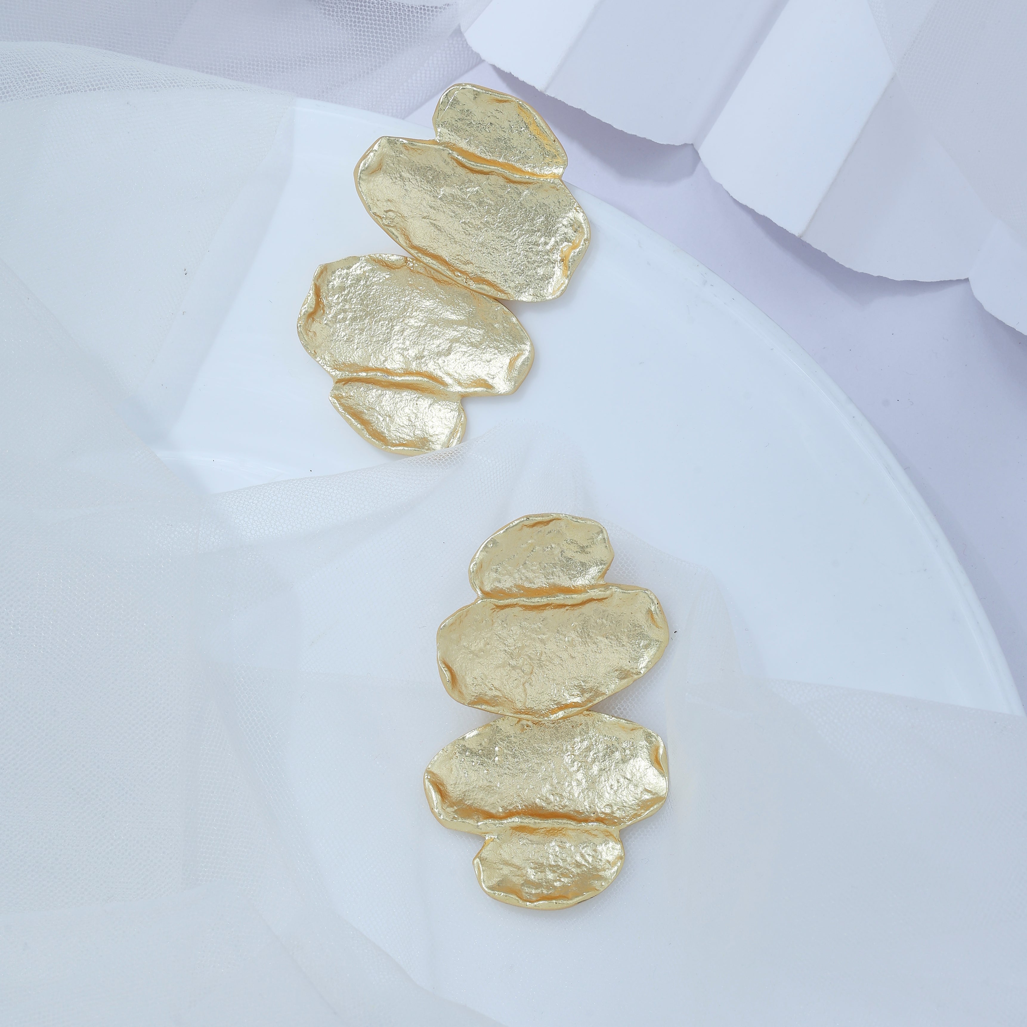 Golden Petal Earrings