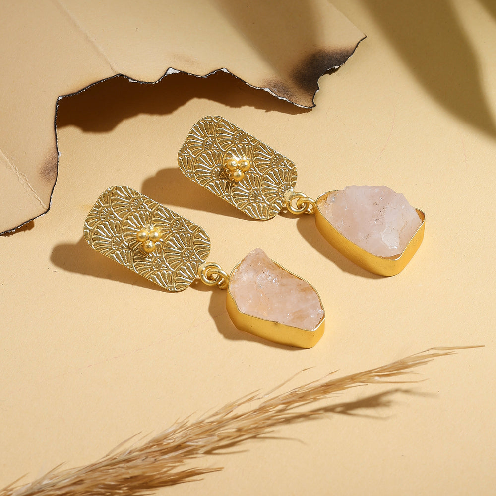 Golden Rose Quartz Drops