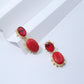 Red Twilight Earrings