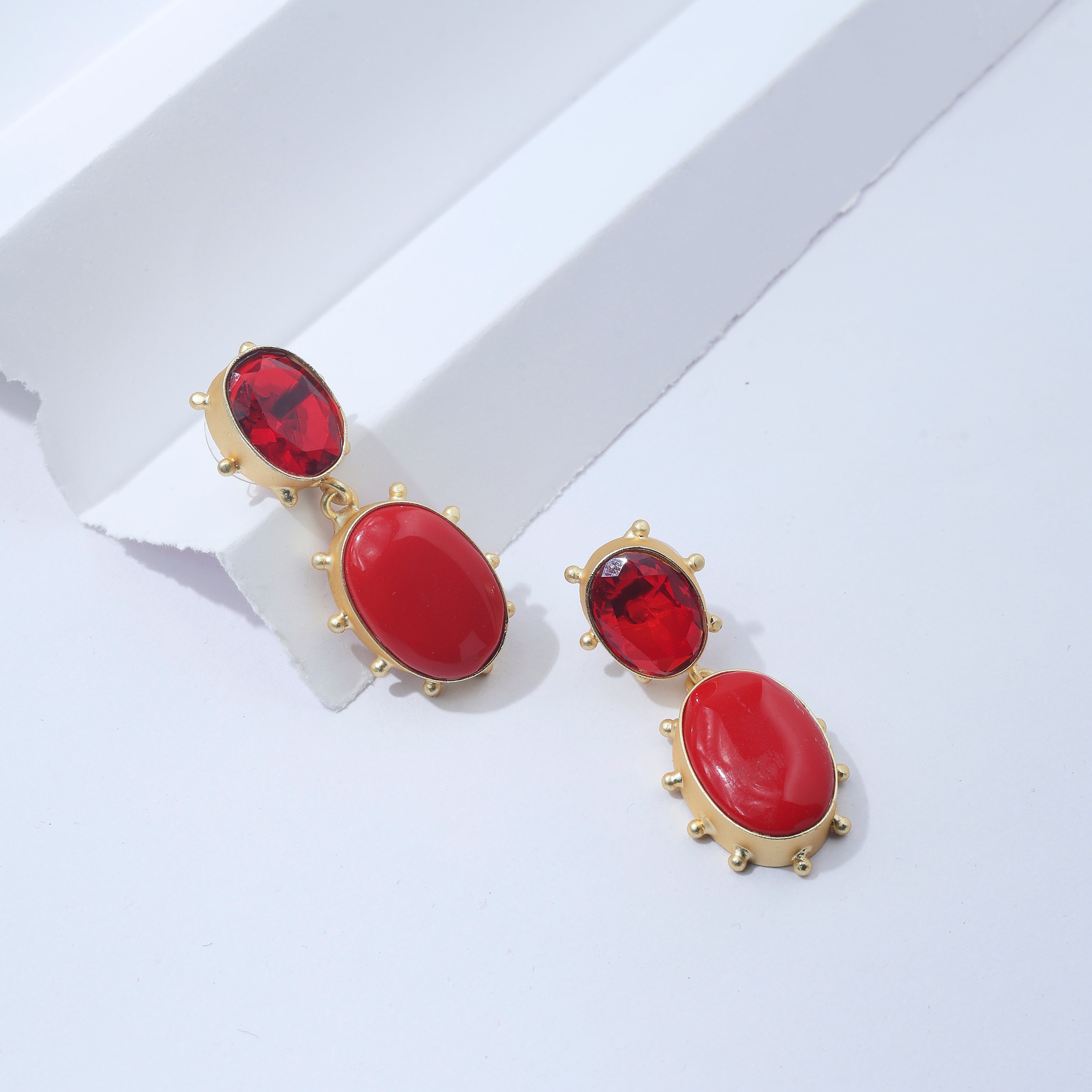 Red Twilight Earrings