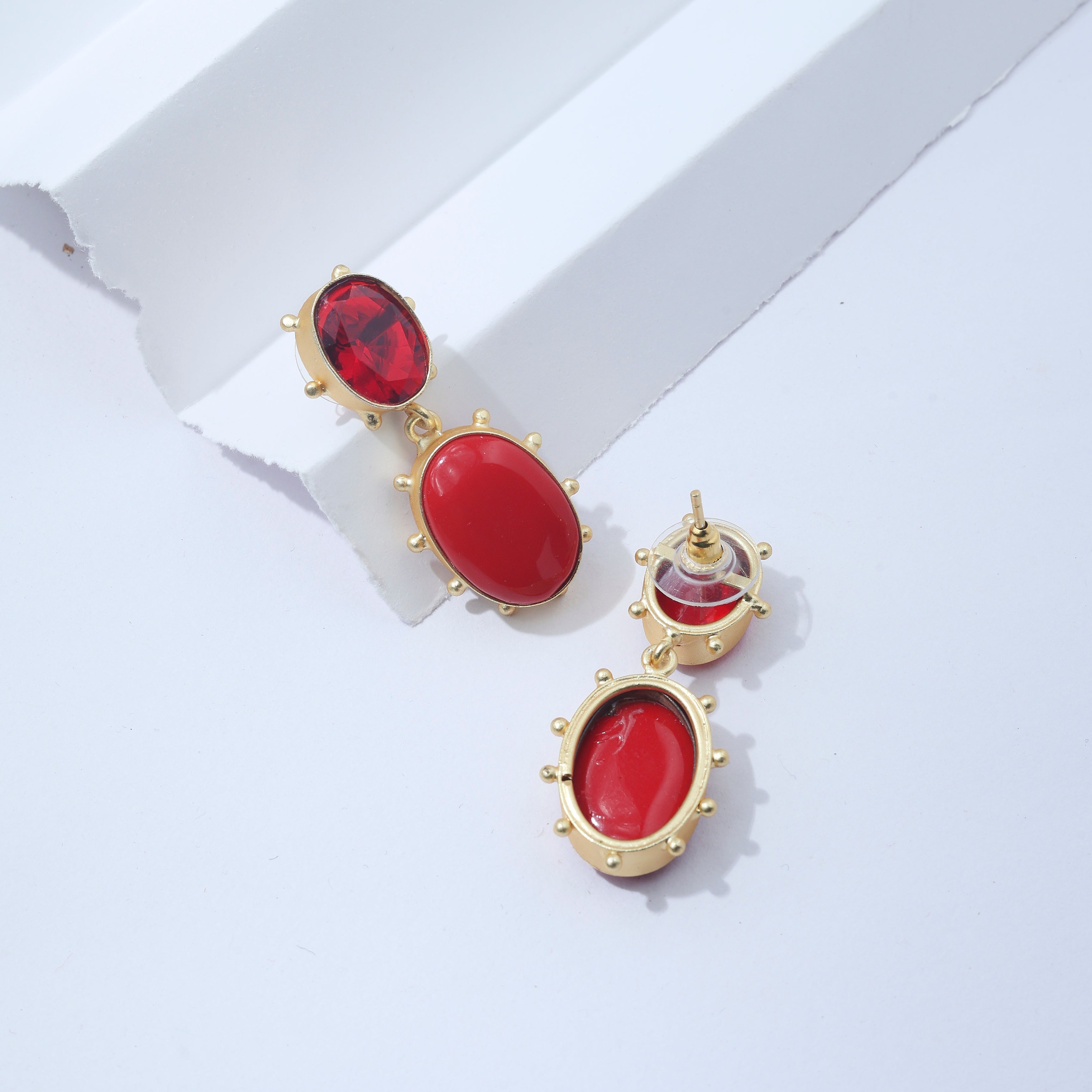 Red Twilight Earrings