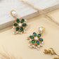 Green Starfall Earrings