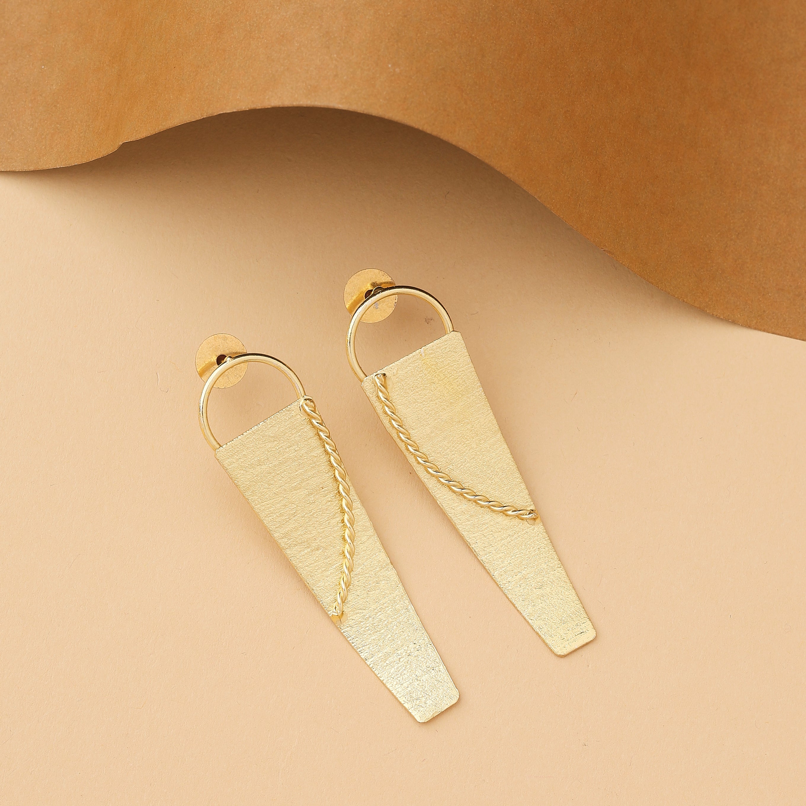 Golden Edge Earrings