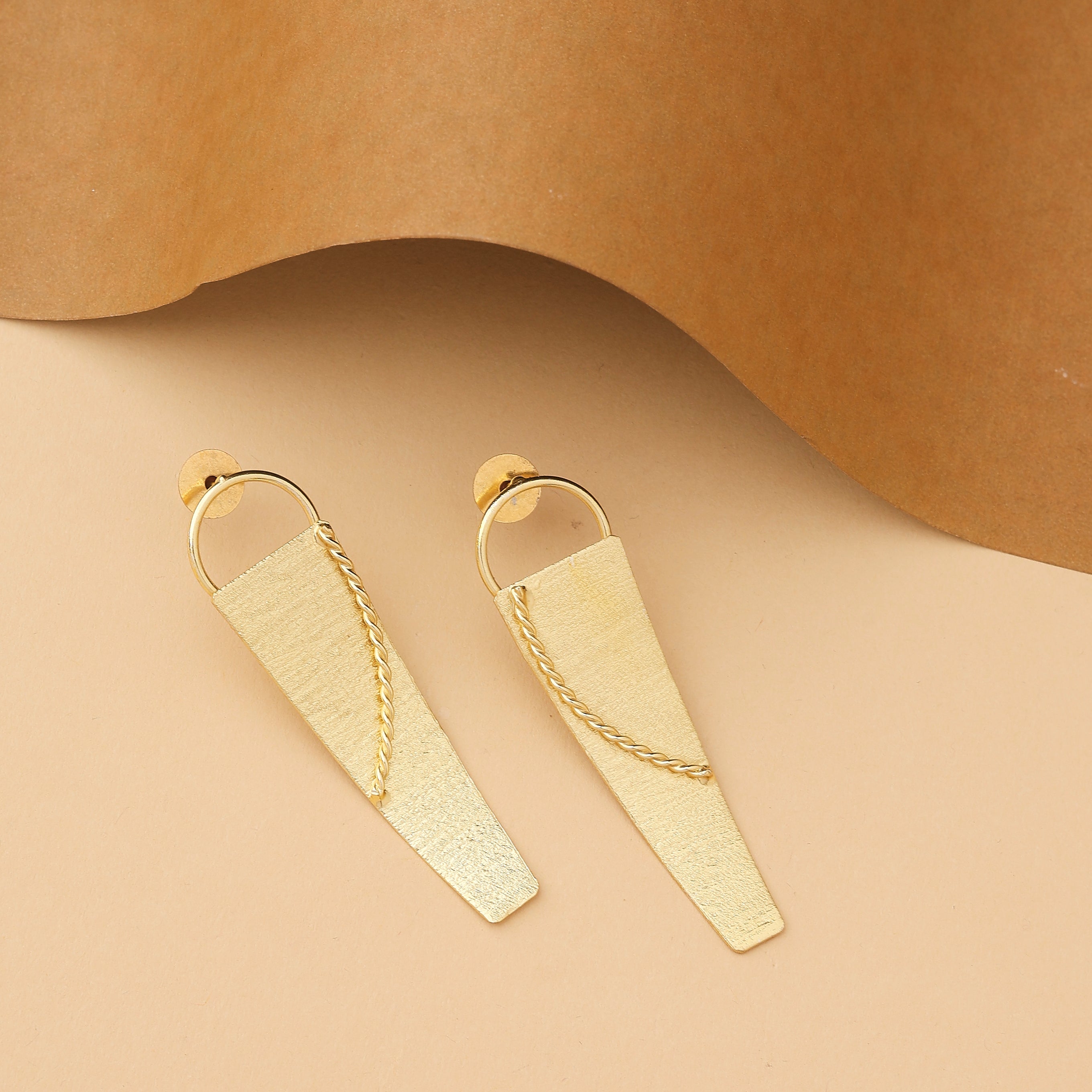 Golden Edge Earrings