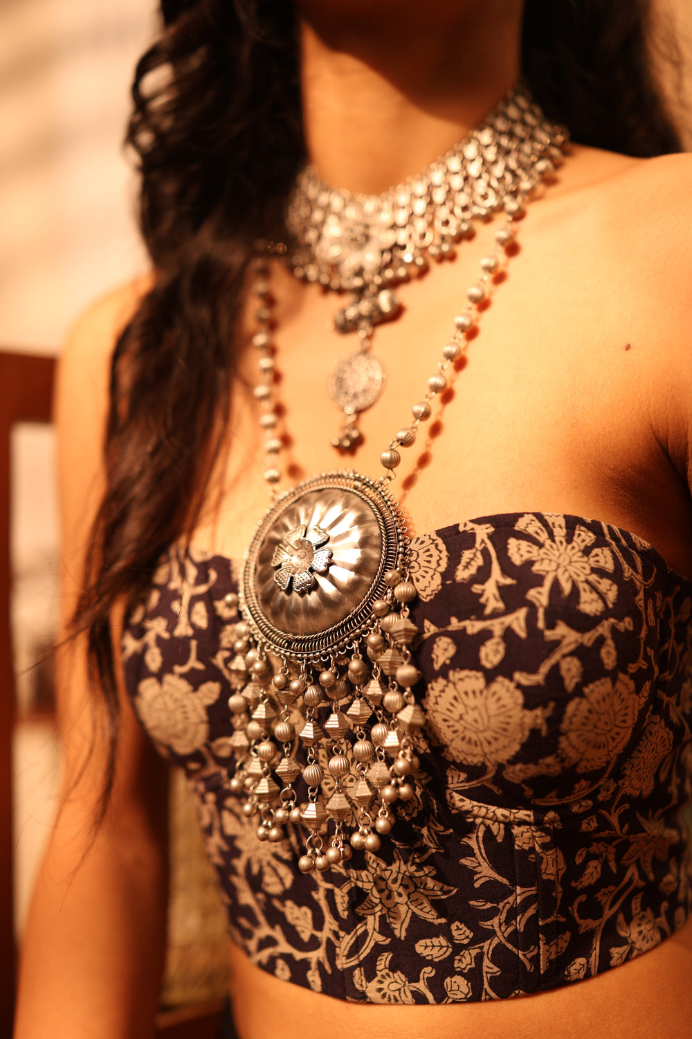 Vamika Oxidized Necklace