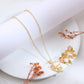 Golden Blossom Leaf Jewelry Set