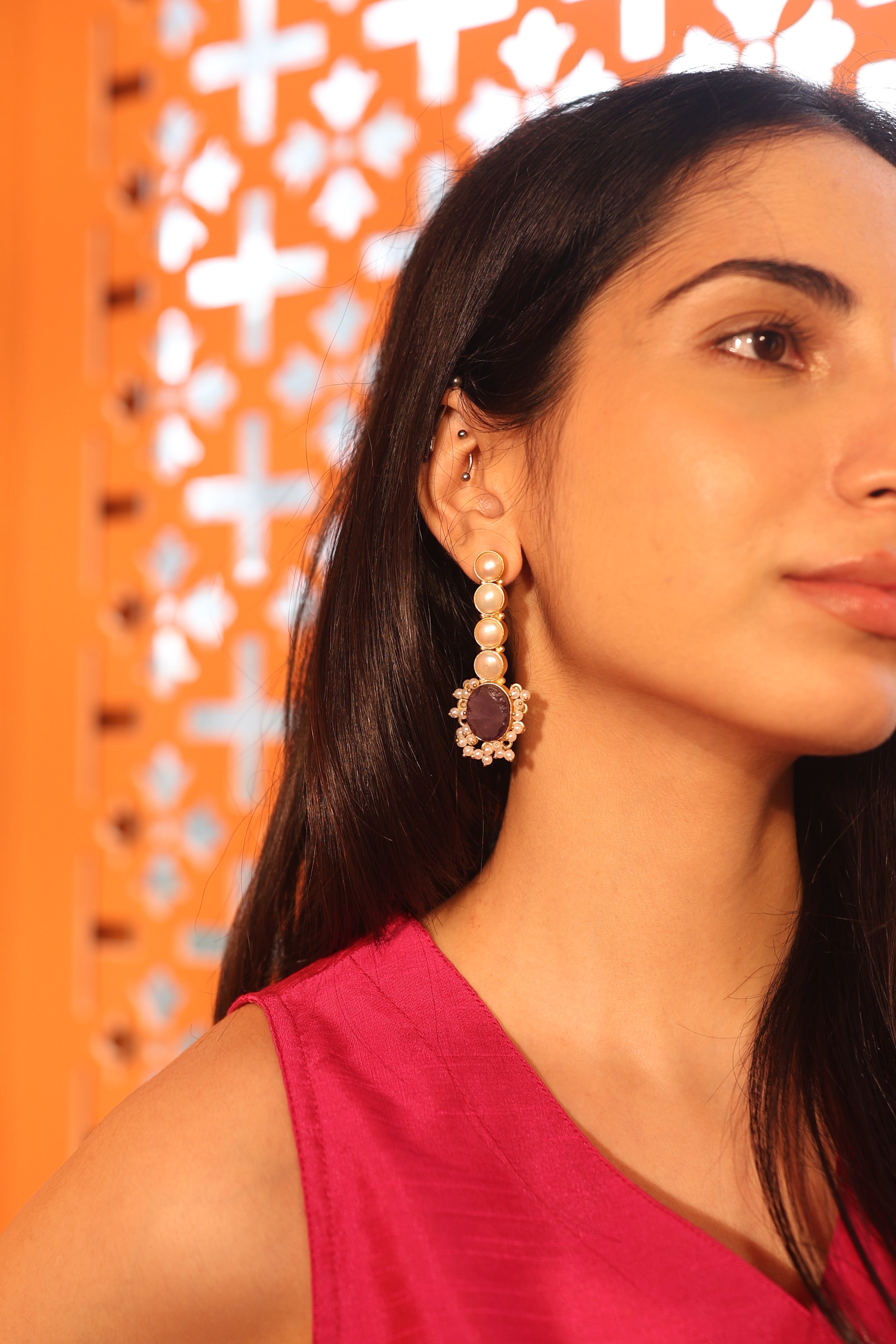 Violet Bloom Earrings