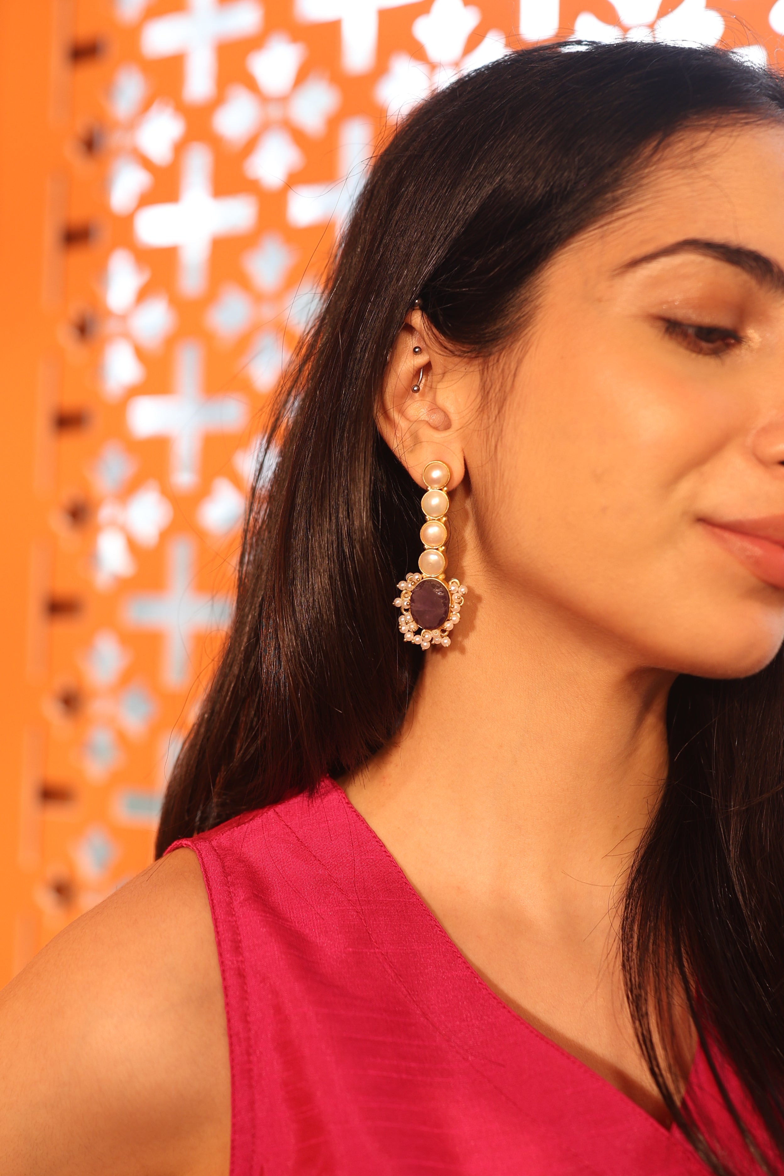 Violet Bloom Earrings