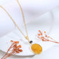 Golden Aura Druzy Chain