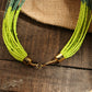 Shades of Green Beads Neckpiece