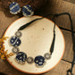 Blue Bandhani Necklace Set