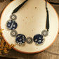 Blue Bandhani Necklace Set