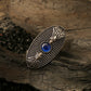 Oxidized Blue Peacock Ring