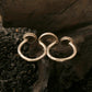 Oxidized Double Ghungroo Rings