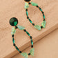 Green Crystal Butterfly Earrings