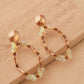 Sand Crystal Butterfly Earrings