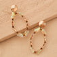 Sand Crystal Butterfly Earrings