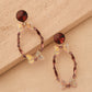 Maroon Crystal Butterfly Earrings