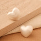 Silver Heart Studs